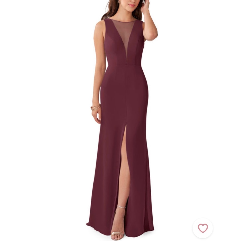 Azazie Buffy in Cabernet size 8